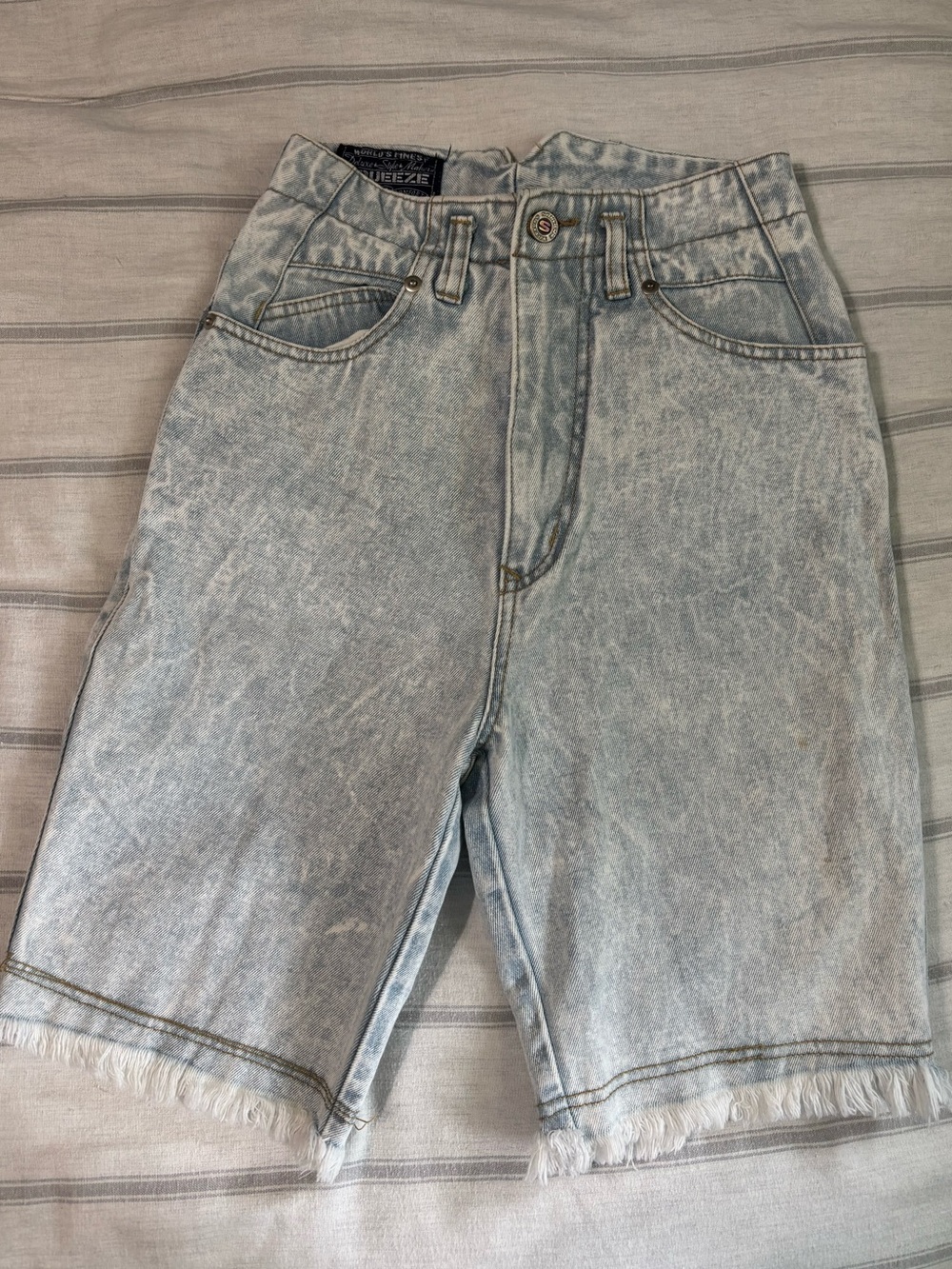 True Vintage Long Cut-Off Denim Shorts